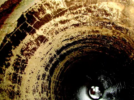 water and waste treatment - dirty water pipe