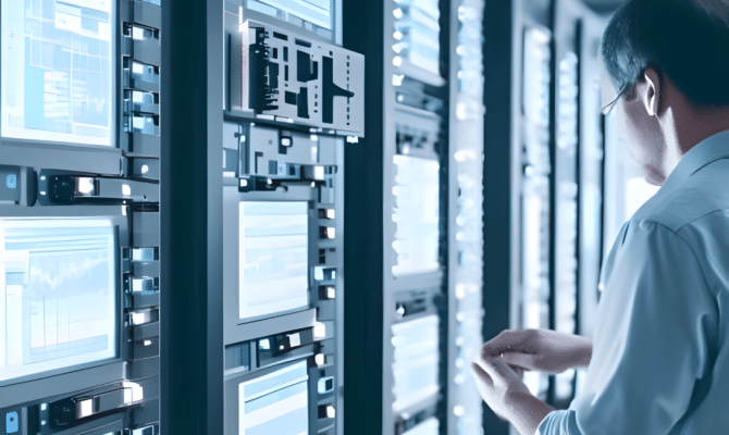 Man in Cpanel room